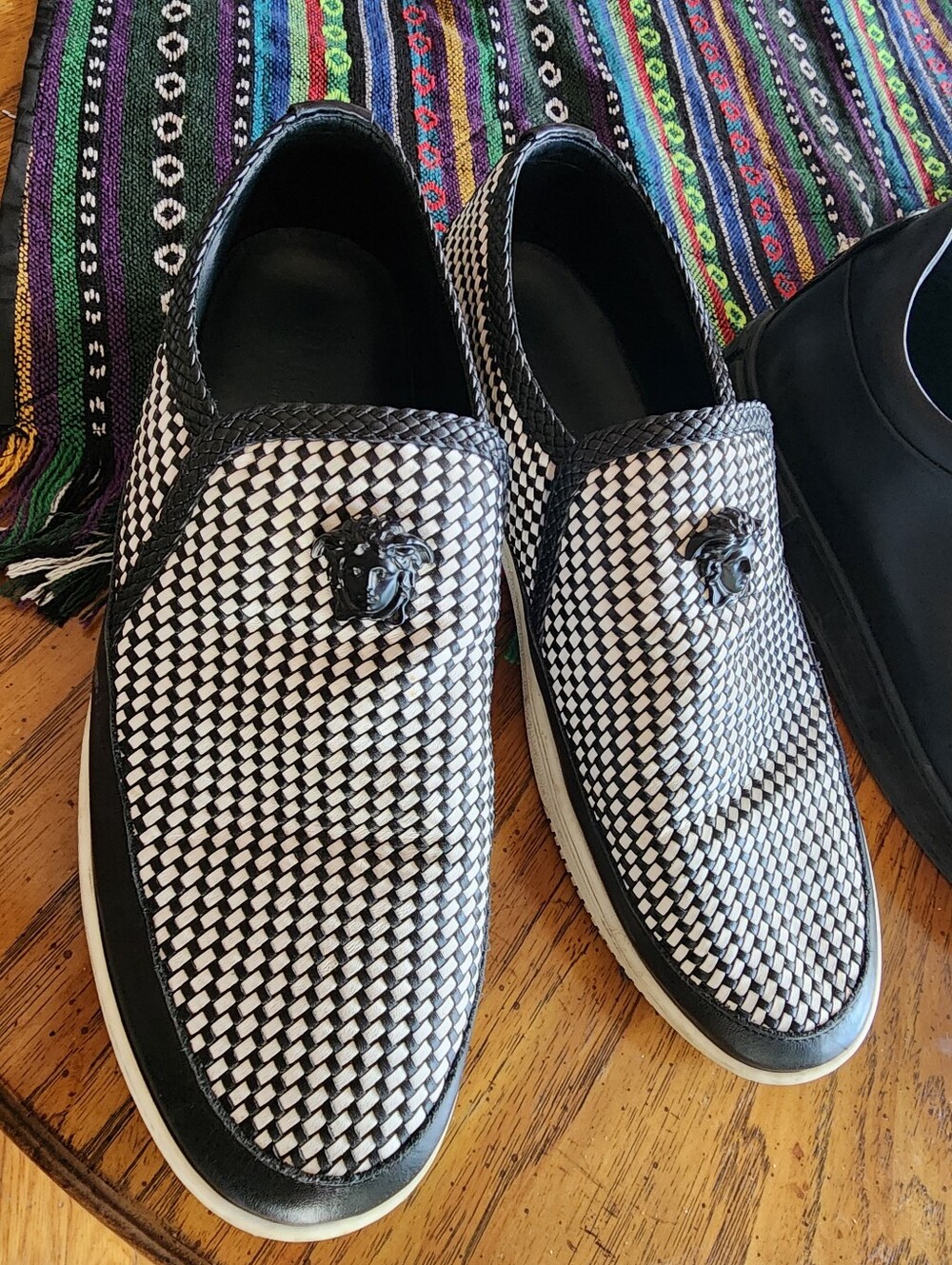 Versace Leather Sneakers (Cheaper On Depop)